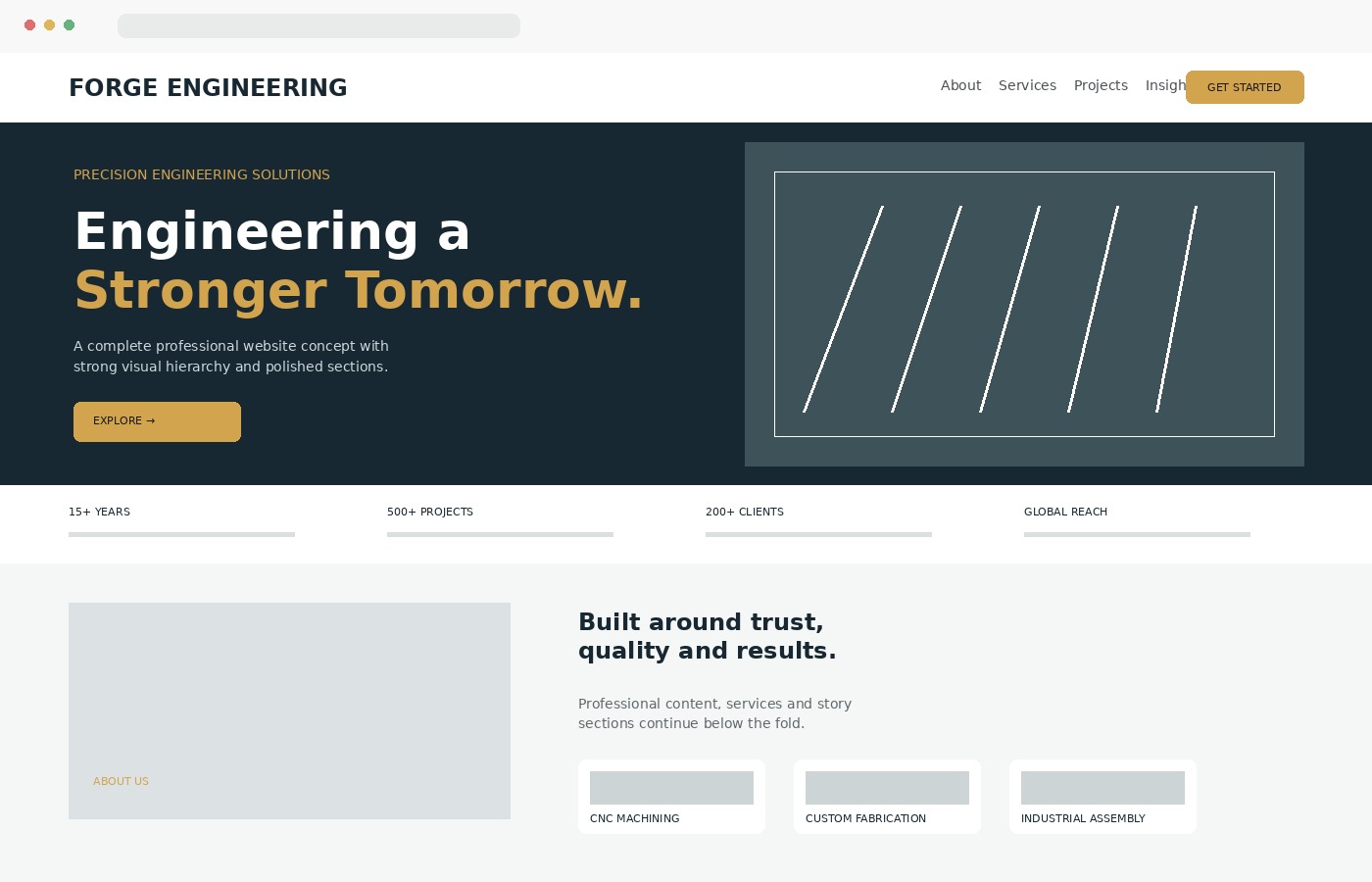 Featured Design GeneX website preview